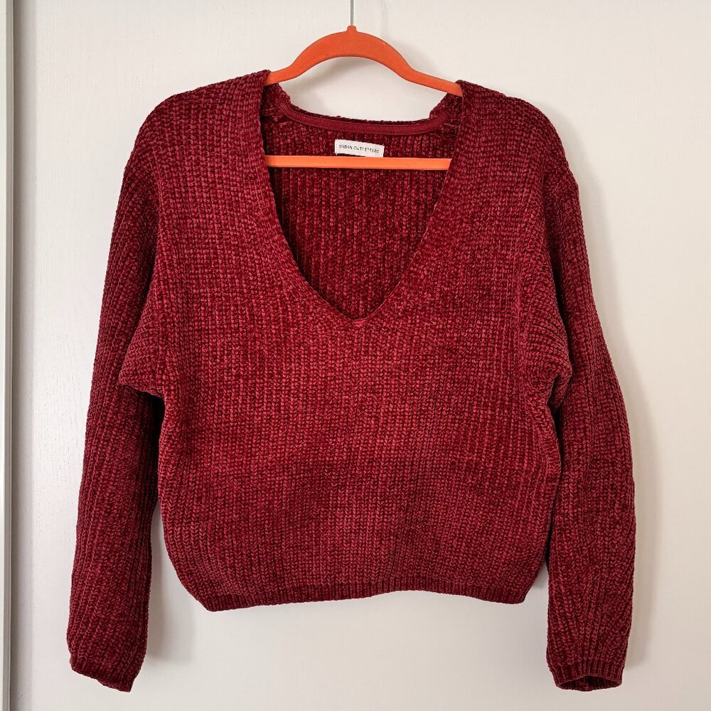 Urban Outfitters Chenille V-Neck Sweater
